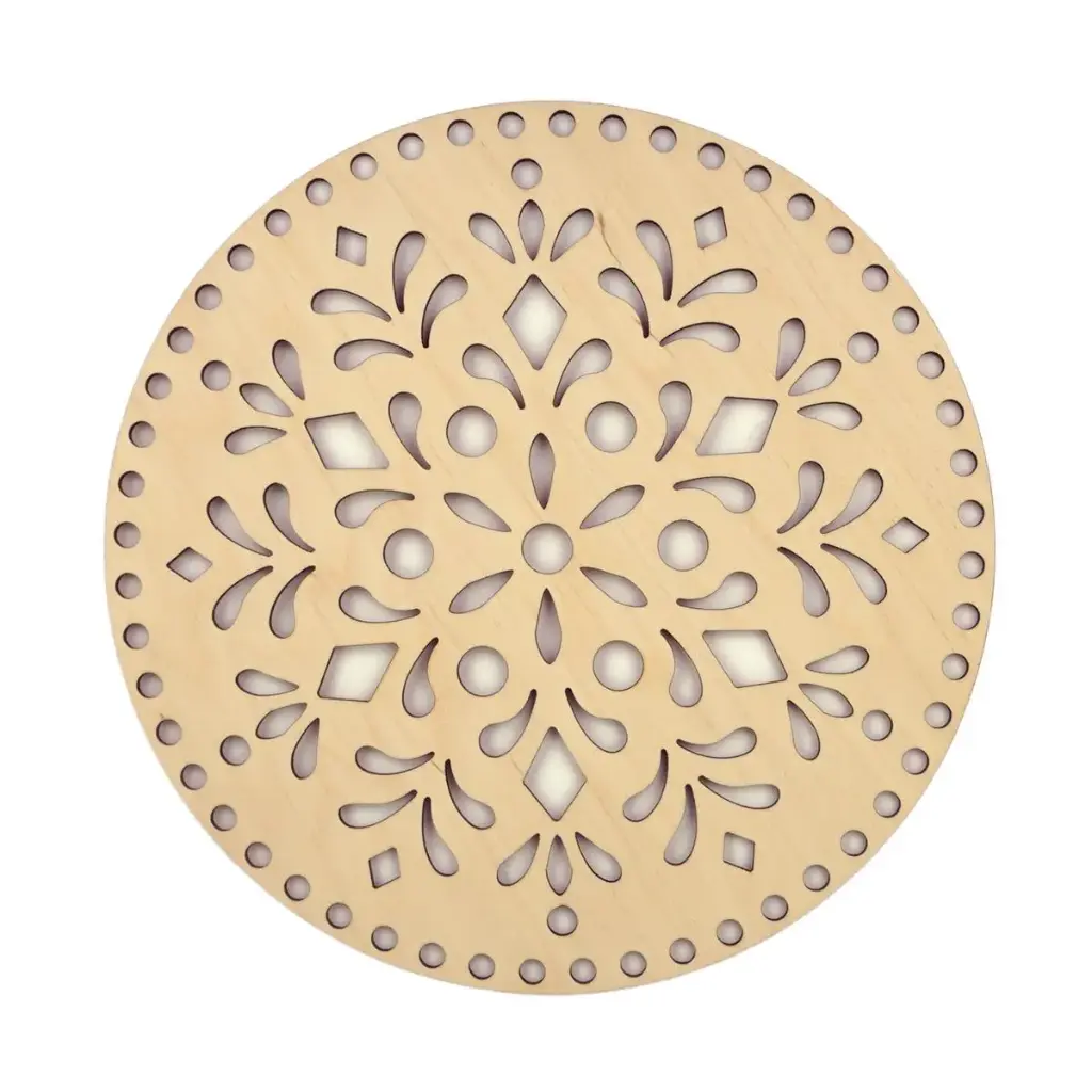 Base en bois 25 cm motif classique