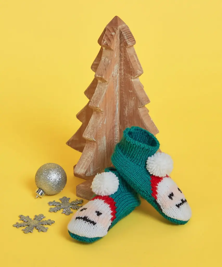 Patron Pingouin - chaussons de Noël