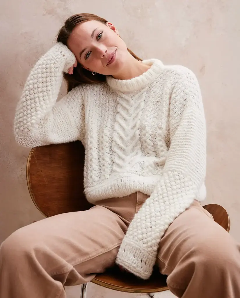 Votre patron Phildar gratuit à l'achat de votre fil : Pull Vincia - tricot