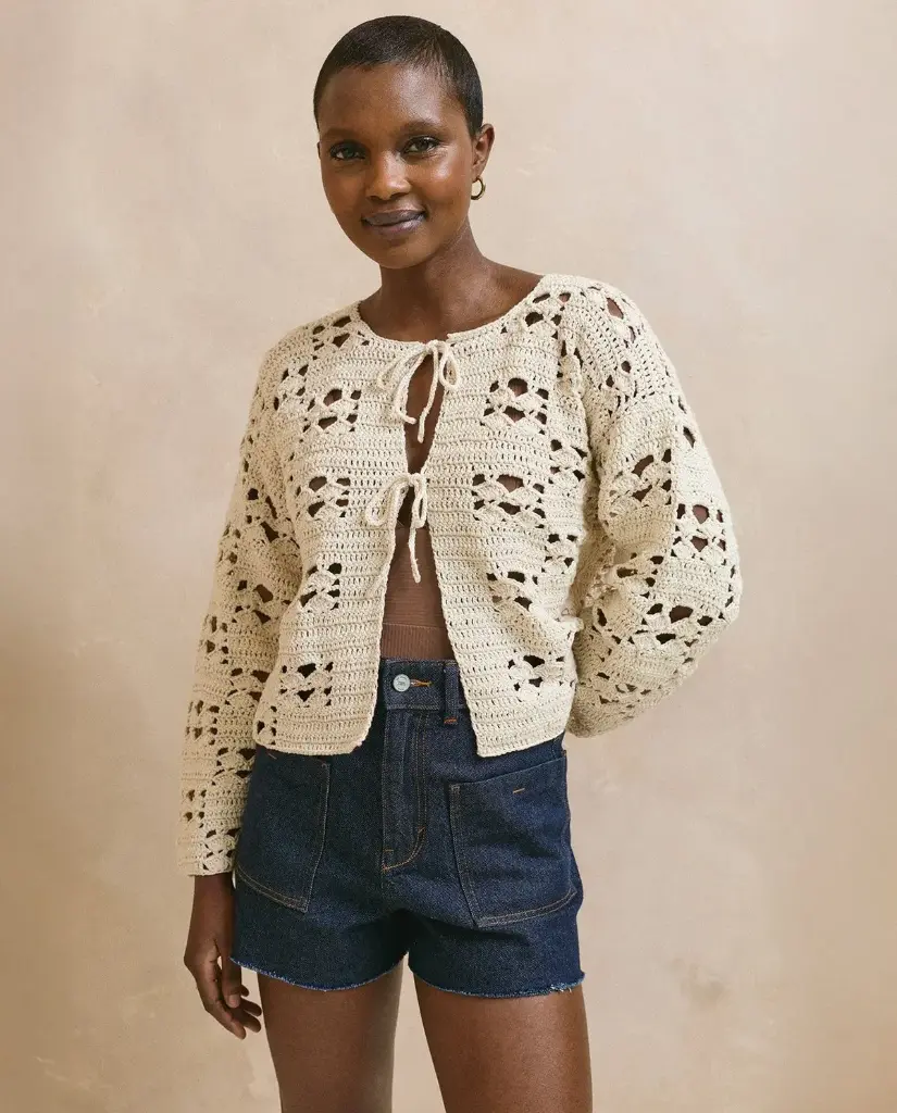 Patron Phildar - kit Modèle Femme Gilet Hanaé - taille 34/36