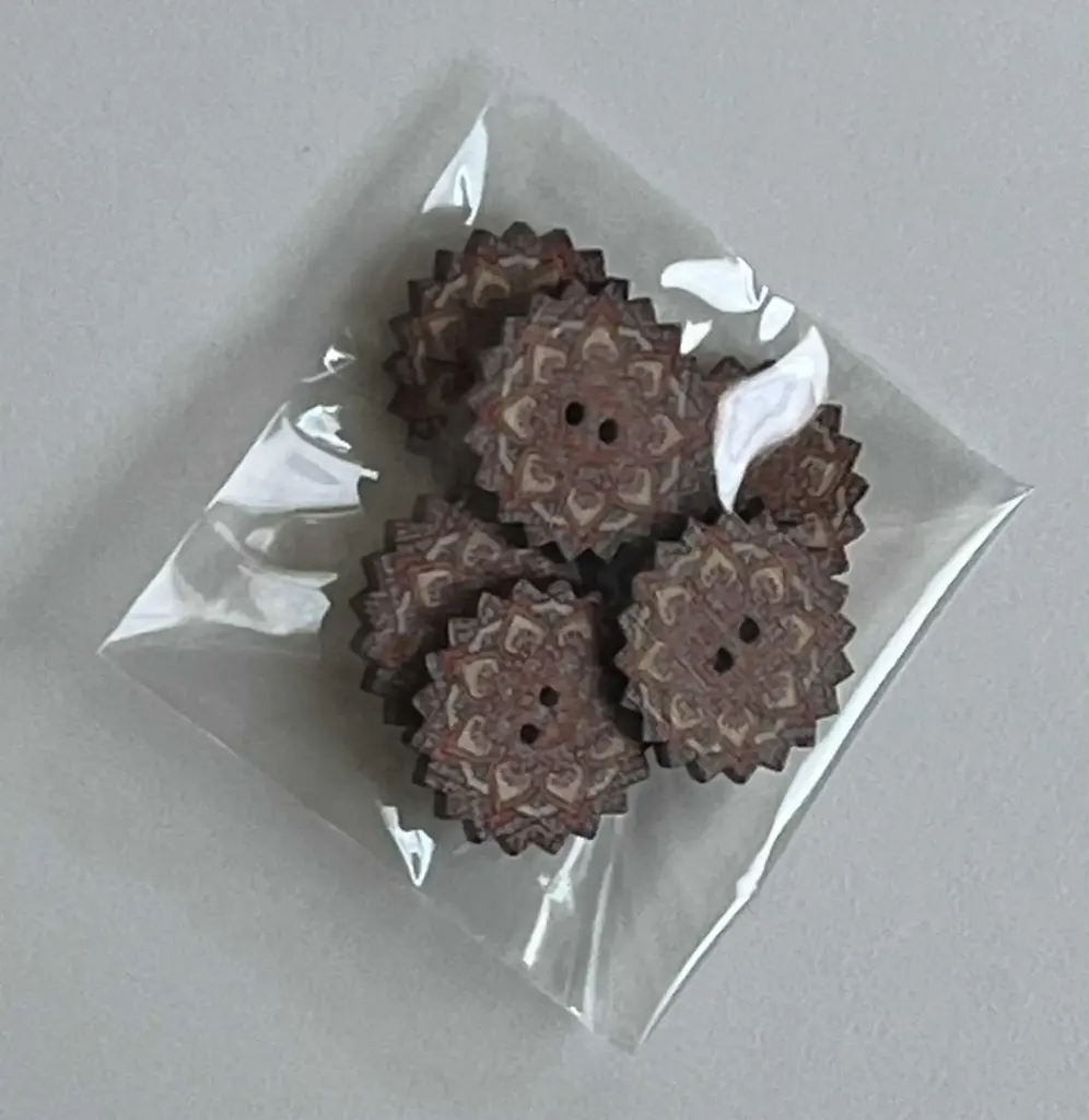 Boutons fantaisies bois