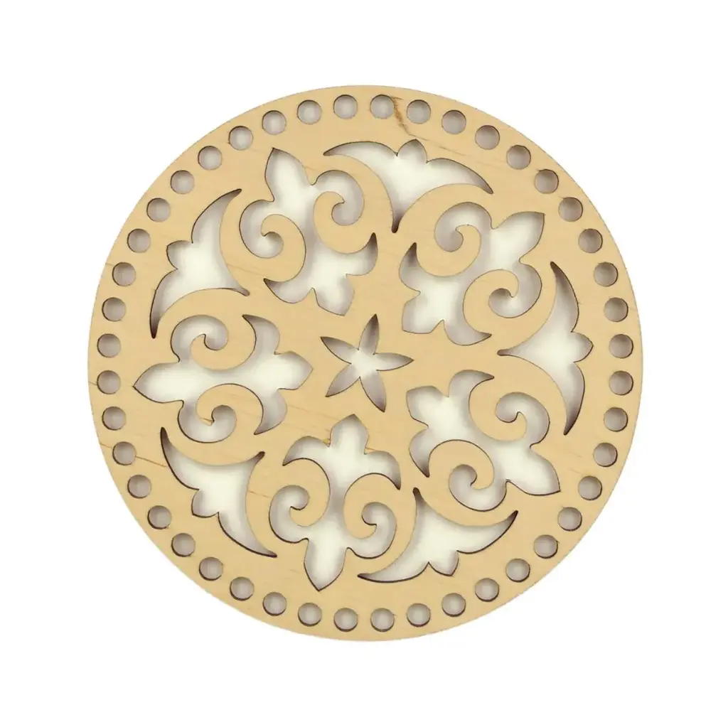 Base en bois 17 cm Etoile Arabesque