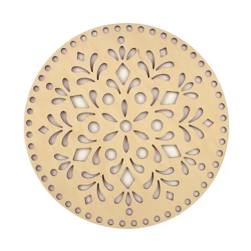 Base en bois 25 cm motif classique