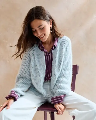 Votre patron Phildar gratuit à l'achat de votre laine : Gilet Come - tricot