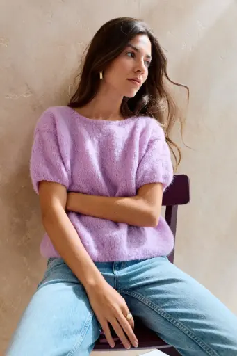 Votre patron Phildar gratuit à l'achat de votre fil : Pull Coline- tricot