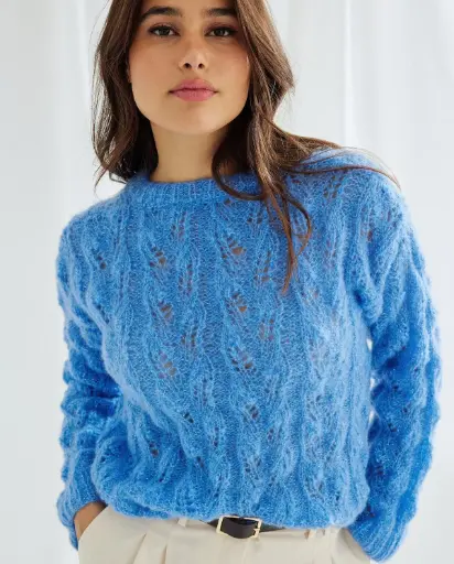 Votre patron Phildar gratuit à l'achat de votre fil : Pull Cinthia - tricot  