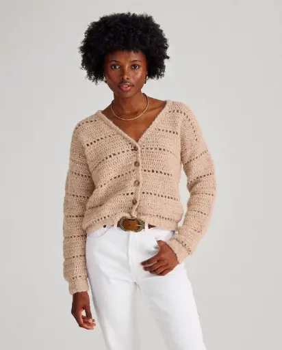 Votre patron Phildar gratuit à l'achat de votre fil : Gilet Flora - crochet  