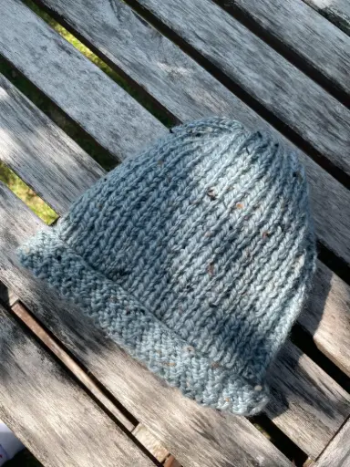 Kit "Bonnet tout doux" couleur bleu tendre