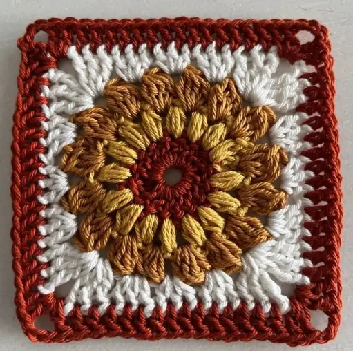 Tutoriel granny "soleil rouge" - Fascicule papier