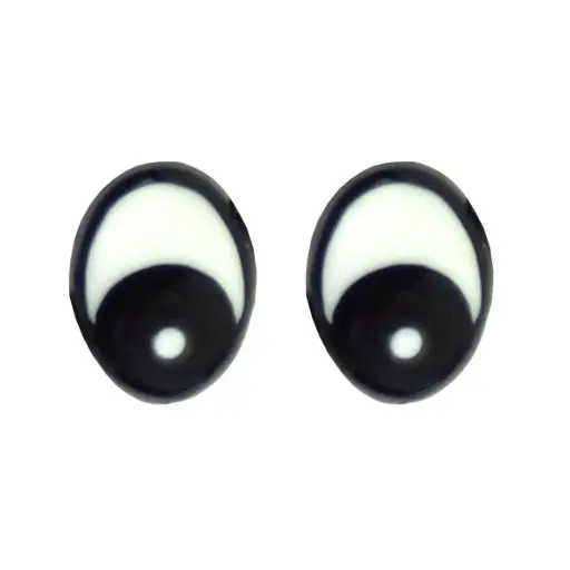 Oeil fantaise10mm -  4 pièces - Durable