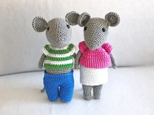 Amigurumis Max et Mimi souris